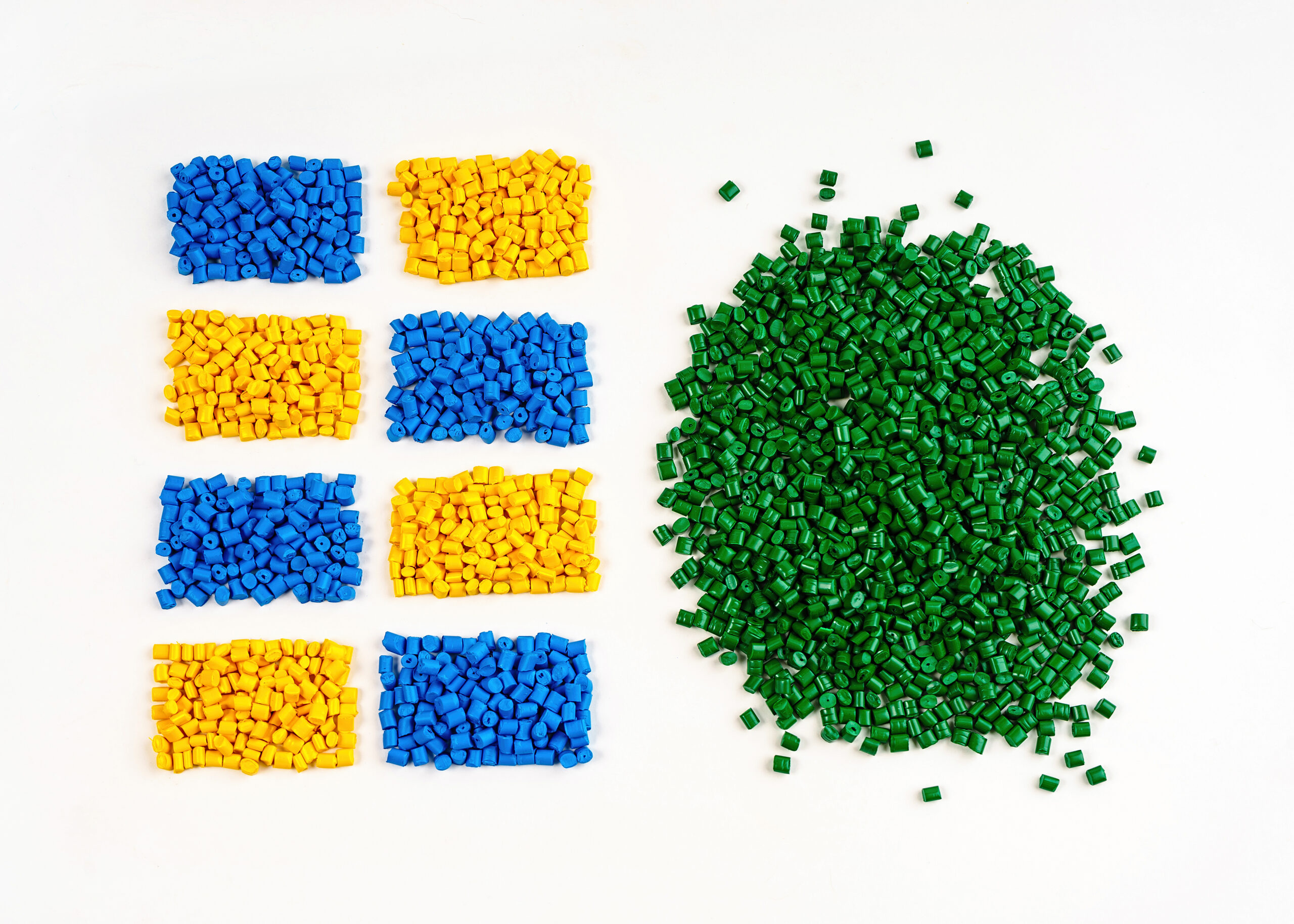 Colour Masterbatches contains Blue, Yellow & Green Masterbatch