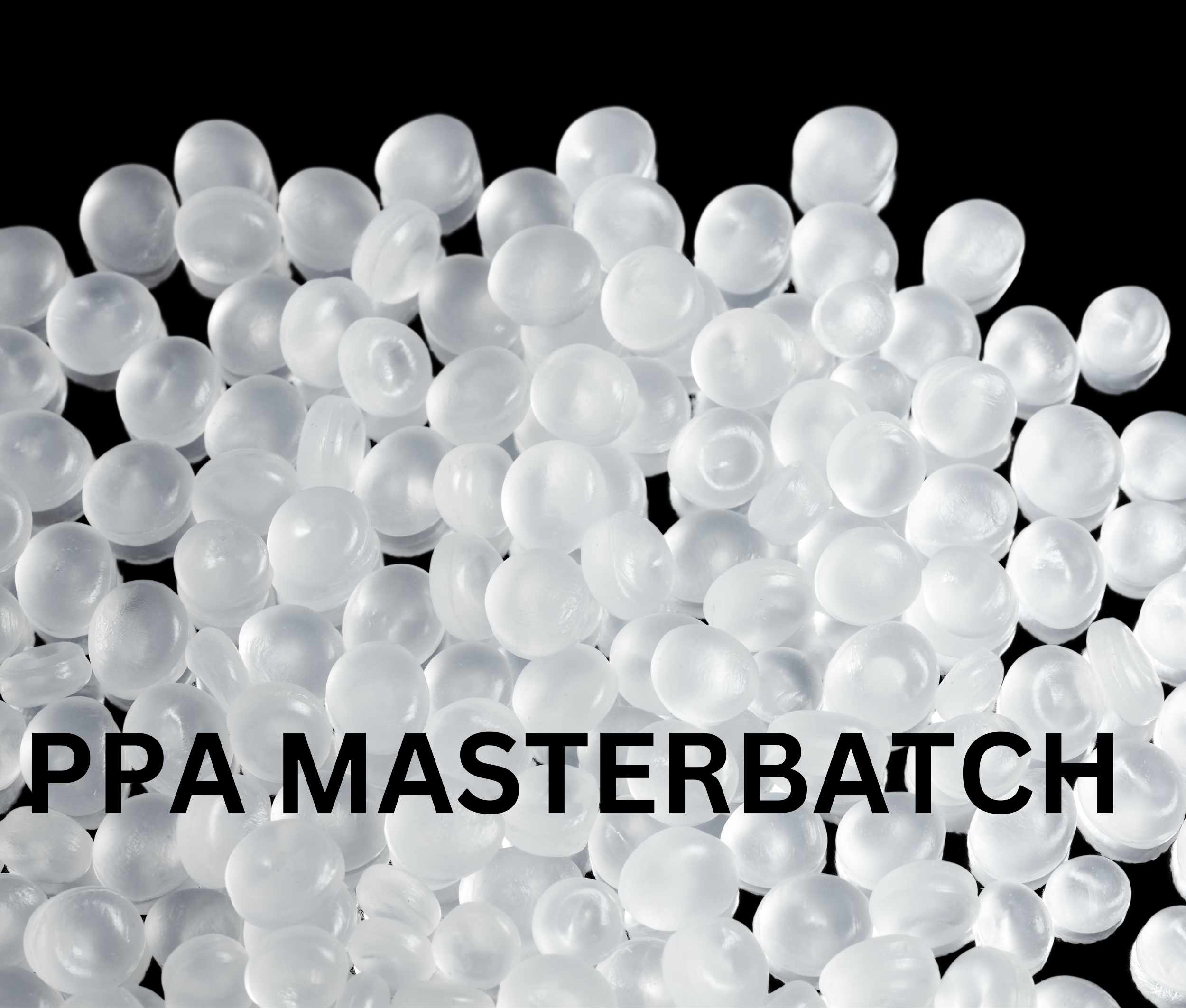 PPA Masterbatch with White Background and Text Entered in Image